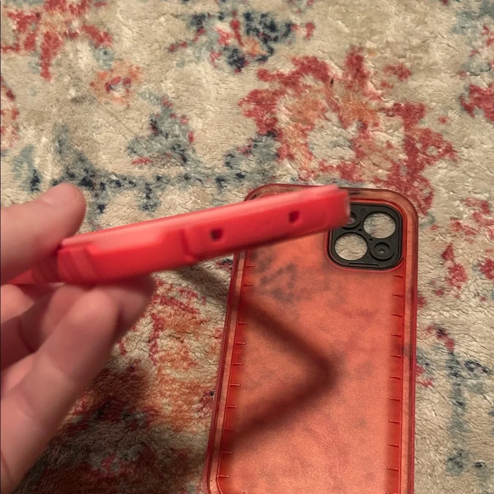 Protective Red Phone Case Iphone 13-15